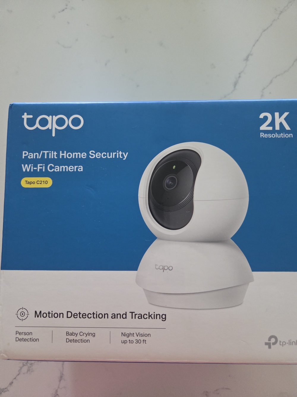 TAPO C210 Pan/Tilt Wi‑Fi Security Camera - White